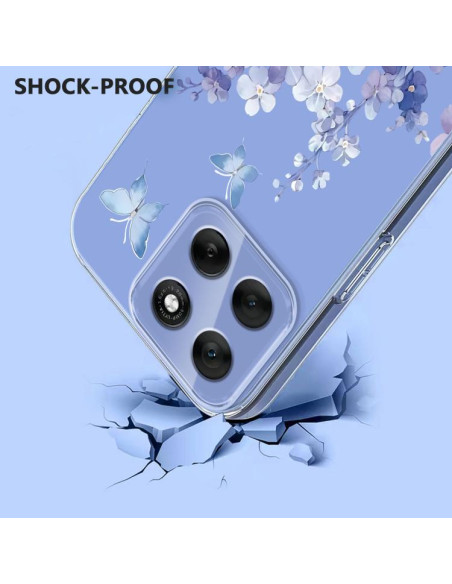 Cover Moto G86 5G TPU Floreale Viola | Melacompro