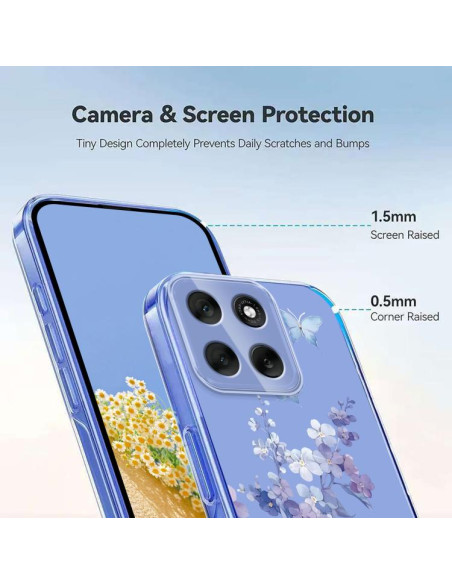 Cover Moto G86 5G TPU Floreale Viola | Melacompro
