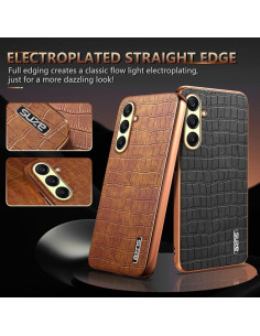 Cover Galaxy A17 Texture Coccodrillo Verde | Melacompro 2