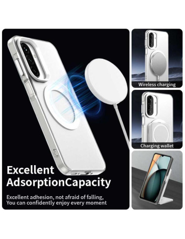 Cover Galaxy A17 4G PC TPU MagSafe Bianco | Melacompro