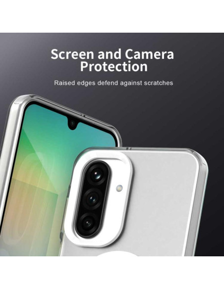Cover Galaxy A17 4G PC TPU MagSafe Bianco | Melacompro