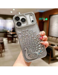 Cover iPhone 17 Pro TPU Sfumato Glitterato Oro