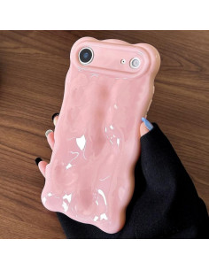 Cover iPhone Air TPU Ibrido Metallo Argento Rosa
