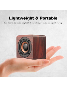 Speaker Bluetooth Orologio Legno Marrone Wood | Melacompro 2