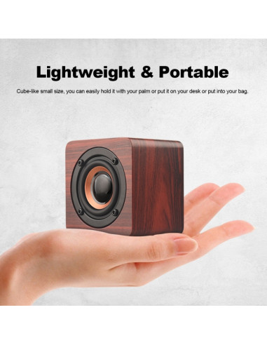 Speaker Bluetooth Orologio Legno Marrone Wood | Melacompro