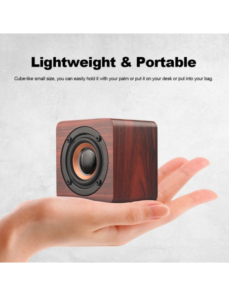 Speaker Bluetooth Orologio Legno Marrone Wood | Melacompro