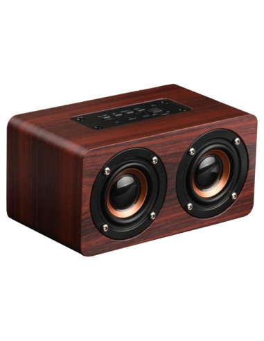 Speaker Bluetooth Legno Mini Giallo Bassi | Melacompro