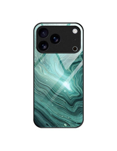 Cover iPhone 17 Pro Max Vetro Marmo Tifone