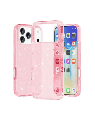 Cover iPhone 17 Pro Antiurto Glitterato Oro | Melacompro