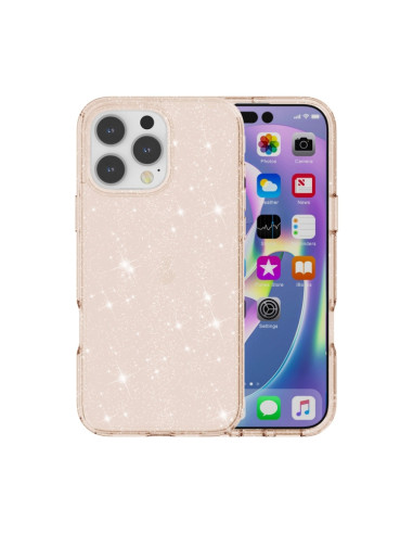 Cover iPhone 16 Pro TPU Glitterato Oro | Melacompro