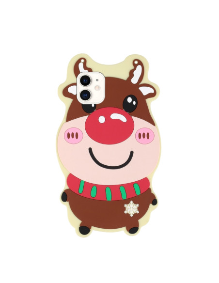 Cover iPhone 11 TPU Natale Alce | Melacompro