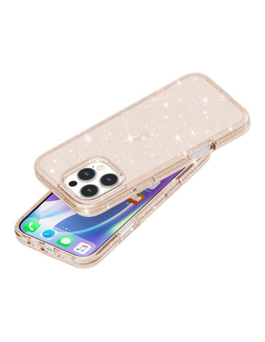 Cover iPhone 16 Pro TPU Glitterato Oro | Melacompro