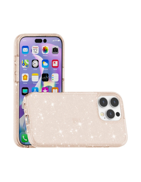 Cover iPhone 16 Pro TPU Glitterato Oro | Melacompro
