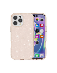 Cover iPhone 16 Pro Max TPU Antiurto Glitterato Oro