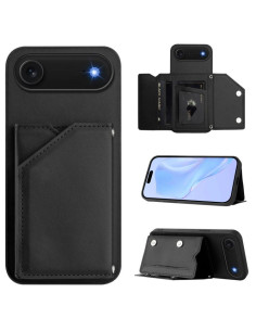 Cover iPhone Air Metallo Argento Antiurto Nero