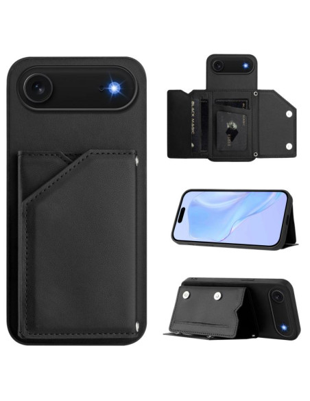 Cover iPhone Air Metallo Argento Nero | Melacompro