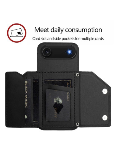 Cover iPhone Air Metallo Argento Nero | Melacompro