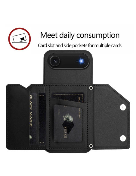 Cover iPhone Air Metallo Argento Nero | Melacompro