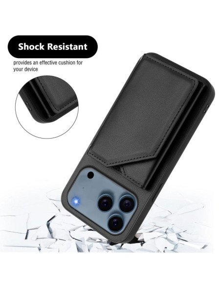 Cover iPhone 17 Pro Max Metallo Argento Nero | Melacompro