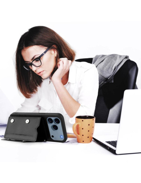 Cover iPhone 17 Pro Max Metallo Argento Nero | Melacompro