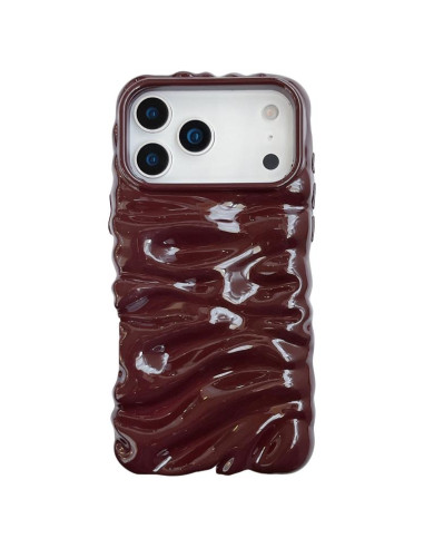 Cover iPhone 17 Pro Epoxy Acrylic TPU Wine Rosso | Melacompro
