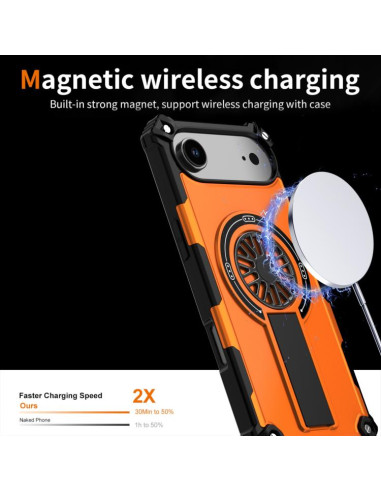 Cover iPhone Air Antiurto MagSafe Arancione | Melacompro