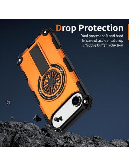 Cover iPhone Air Antiurto MagSafe Arancione | Melacompro