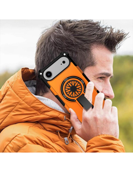 Cover iPhone Air Antiurto MagSafe Arancione | Melacompro