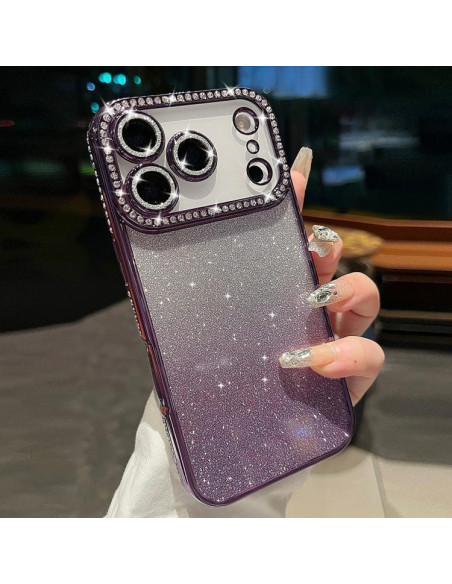 Cover iPhone 17 Pro Max TPU Glitterato Oro | Melacompro