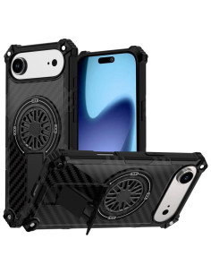 Cover iPhone Air Mimetico MagSafe Kickstand Nero