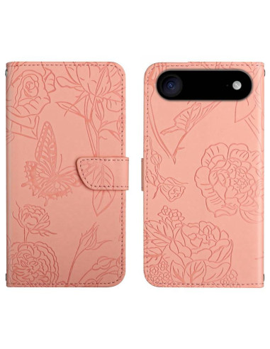 Cover iPhone Air Pelle Farfalla Rosa | Melacompro