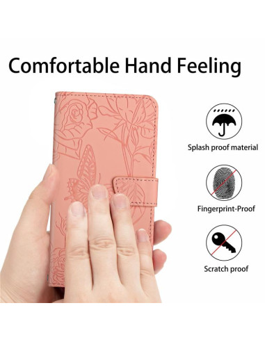 Cover iPhone Air Pelle Farfalla Rosa | Melacompro