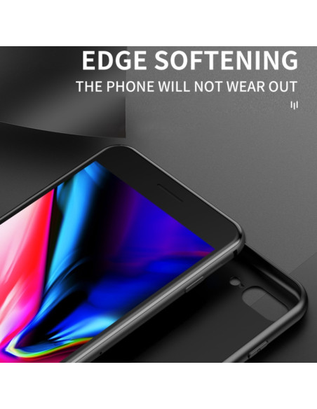 Cover iPhone 11 Marmo Glass TPU Nero | Melacompro