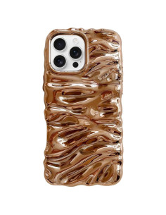 Cover iPhone 16 Pro Max TPU Texture Oro