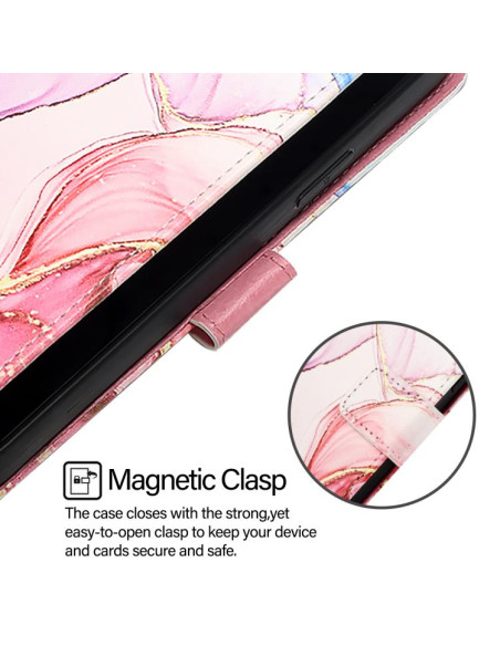 Cover iPhone Air Pelle Marmo Oro Rosa Rose Oro | Melacompro