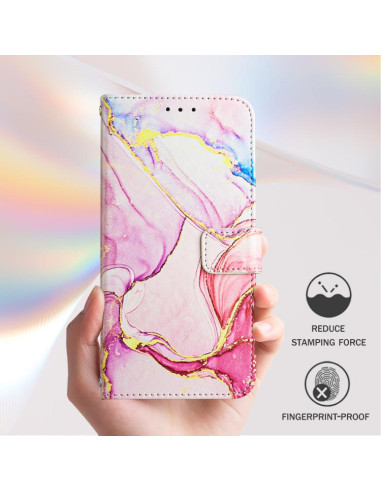 Cover iPhone Air Pelle Marmo Oro Rosa Rose Oro | Melacompro