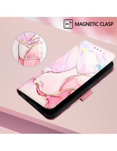 Cover iPhone Air Pelle Marmo Oro Rosa Rose Oro | Melacompro