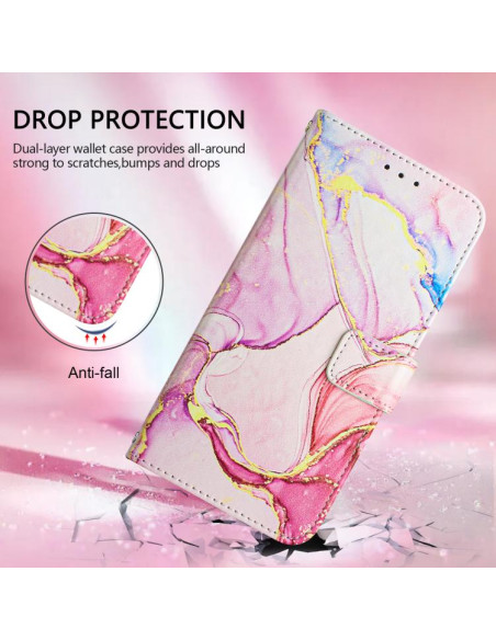 Cover iPhone Air Pelle Marmo Oro Rosa Rose Oro | Melacompro