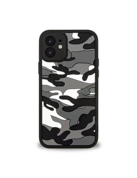 Cover iPhone 11 Silicone Bianca Antiurto Nero | Melacompro