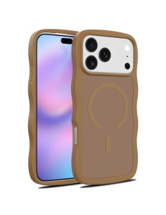 Cover iPhone 17 Pro Max MagSafe Texture Marrone