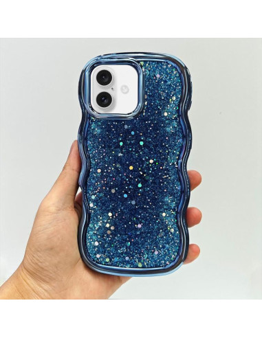 Cover iPhone 16 Glitterato Argento | Melacompro