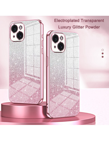 Cover iPhone 17 Pro Max Rosa Glitterato | Melacompro