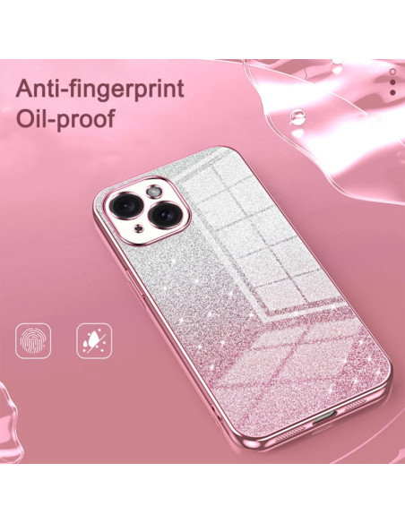 Cover iPhone 17 Pro Max Rosa Glitterato | Melacompro