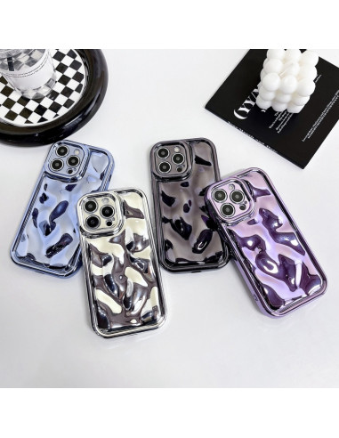 Cover iPhone 17 Pro TPU Texture Meteorite Argento | Melacompro