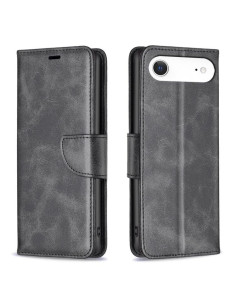 Cover iPhone Air Pelle Nero Flip