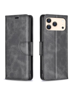 Cover iPhone 17 Pro Pelle Texture Nero