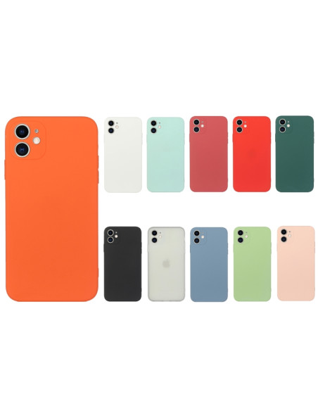 Cover iPhone 12 Pro Silicone Nero Giallo | Melacompro