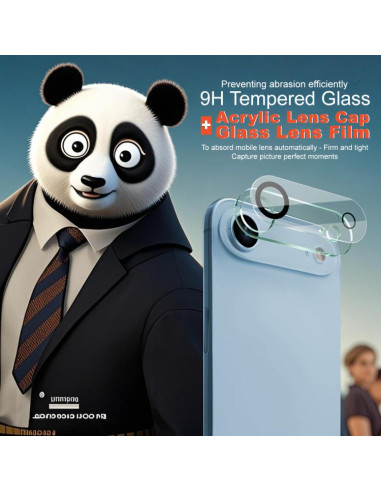 Protettore Lente iPhone Air Vetro Temperato Nero | Melacompro