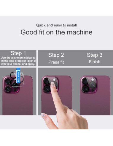 Protettore Lente iPhone Air Vetro Temperato Nero | Melacompro