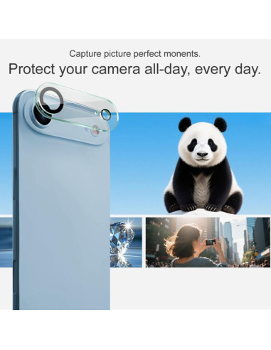 Protettore Lente iPhone Air Vetro Temperato Nero | Melacompro